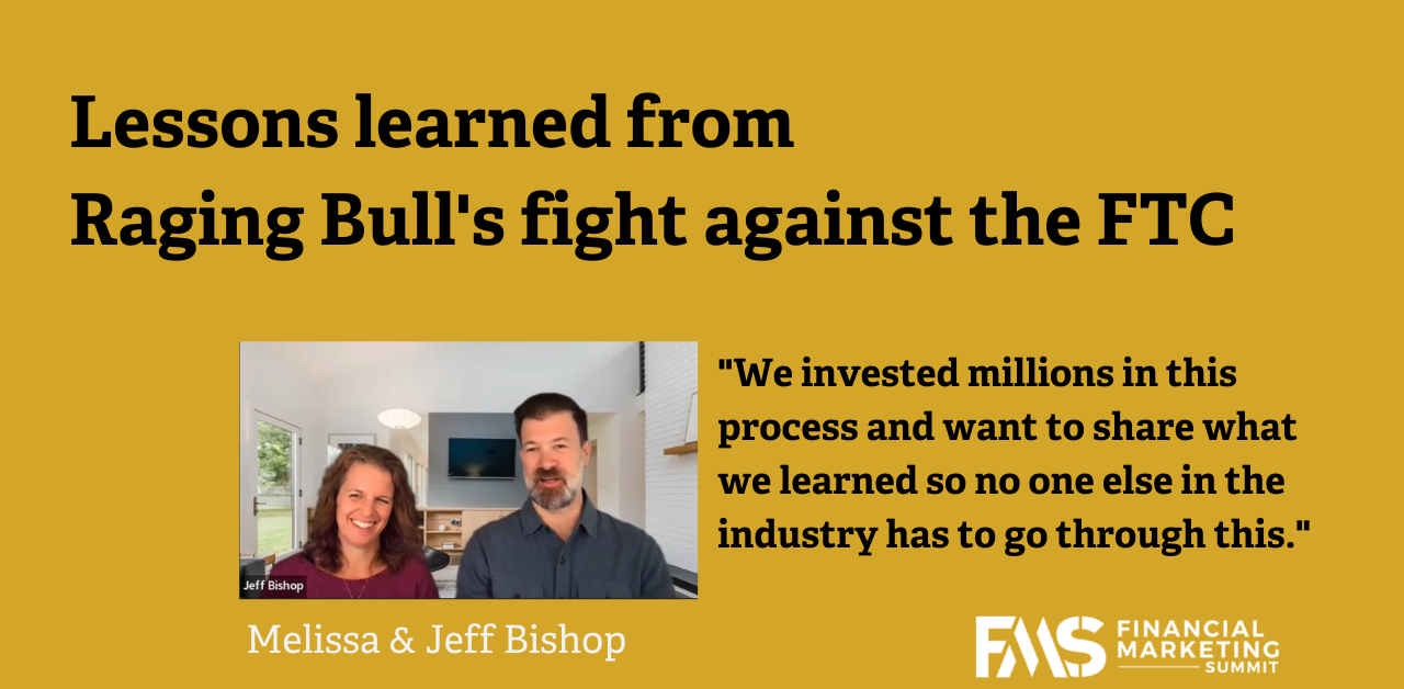 "The lessons we learned from winning against the FTC." Financial